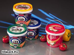 Пластиковые ведра с печатью In-mould labeling